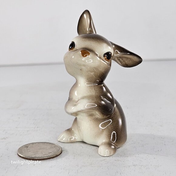 Hagen Renaker DW Baby Rabbit Facing Left Brown Figurine Bunny - Picture 6 of 6